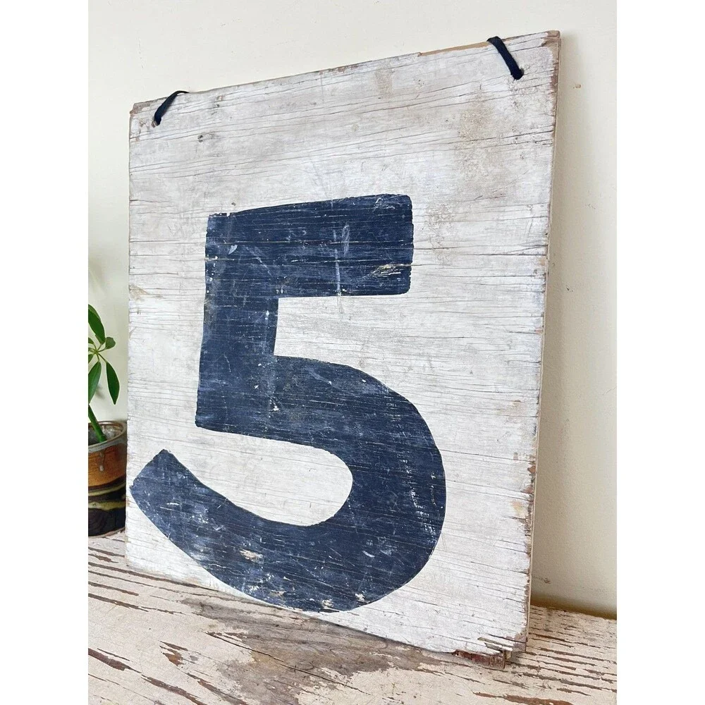 Vintage Rustic Primitive General Store Stall Wooden Hand Painted Sign 15.5”x13”